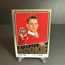 2009-10 O-Pee-Chee MARQUEE ROOKIE Hockey #501 Yannick Weber CANADIENS EX/NM