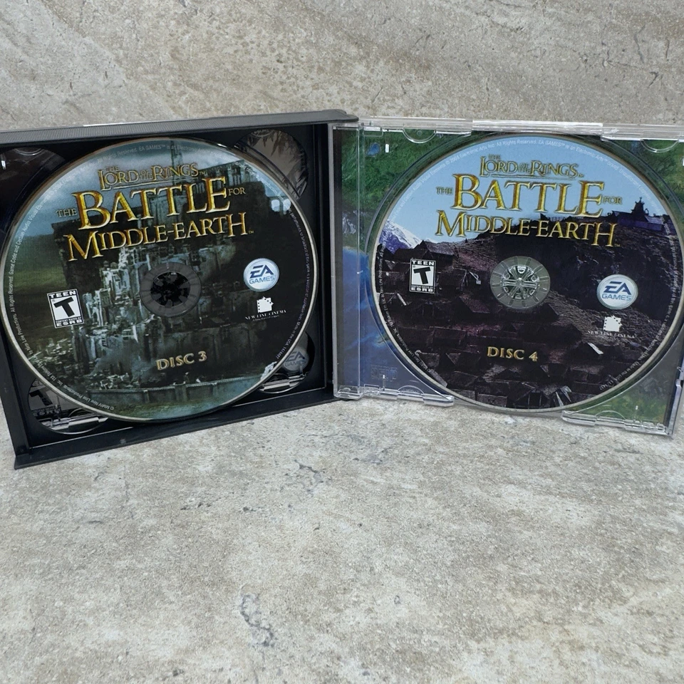 El Señor de los Anillos - Batalla por la Tierra Media (PC-CD, Juego de 4 discos 2004) con código clave Foto 4 de 4