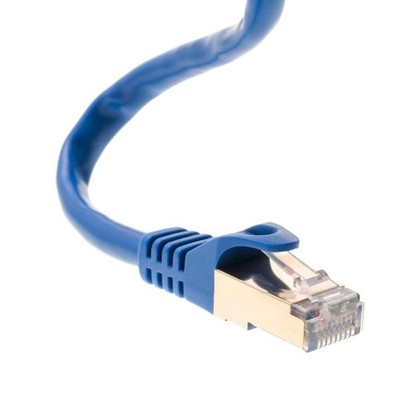 50FT S/FTP Cat7 Copper Network Ethernet Patch Cable, Internet Wire, with PC, ...