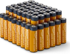 Amazon Basics 48-Pack AA Alkaline High-Performance Batteries, 1.5 Volt