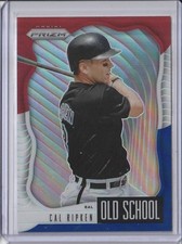 2021 Panini Prizm - Old School Cal Ripken #OS-9 Red White & Blue Prizm