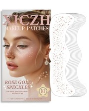 Glitter Freckles Freckles Temporary Face Tattoos, Rose Gold - 10 pcs 