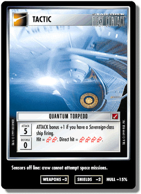 Quantum Torpedo - Blaze of Glory - Star Trek CCG 1E