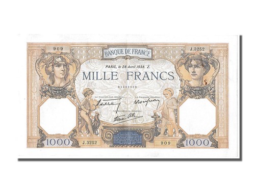 [#250002] Biljet, Frankrijk, 500 Francs, 1 000 F 1927-1940 ''Cérès et Mercure'', - Afbeelding 1 van 2