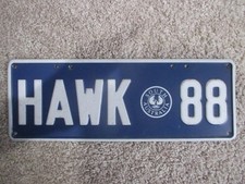 SOUTH AUSTRALIA -Custom number plate " HAWK 88 " WHITE ON NAVY