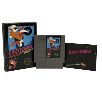 Excitebike NES Black Box NTSC USA CIB komplett 3 Schrauben getestet funktioniert