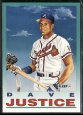 1992 Fleer #713 Dave Justice