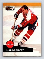 1991-92 Pro Set - Rod Langway #259 Washington Capitals Hockey Card