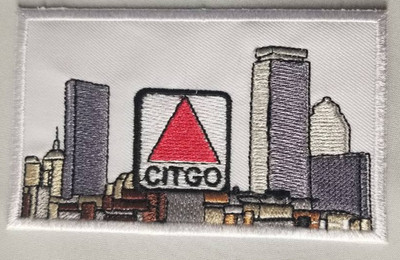 Boston Skyline Citgo Sign Patch Fenway Park Landmark Embroidered