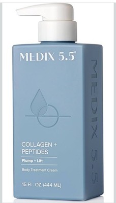 Body Cream, Collagen + Peptides, 15 fl oz (444 ml)