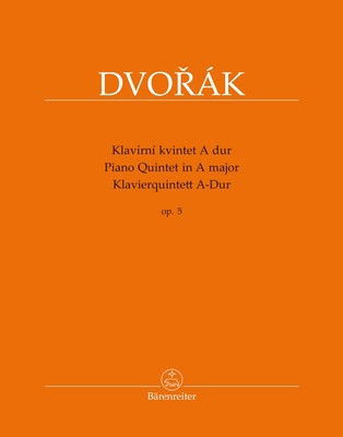 Piano Quintet In A major Op.5 (Score & Parts) | Antonin Leopold Dvorak