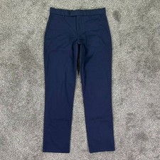Greyson Montauk Chino Performance Pants Mens 31x32 Blue Stretch Golf Trouser