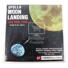 NOS SEALED GAF View-Master Apollo Moon Landing 3 Reels 21 Photos 16-Page Booklet
