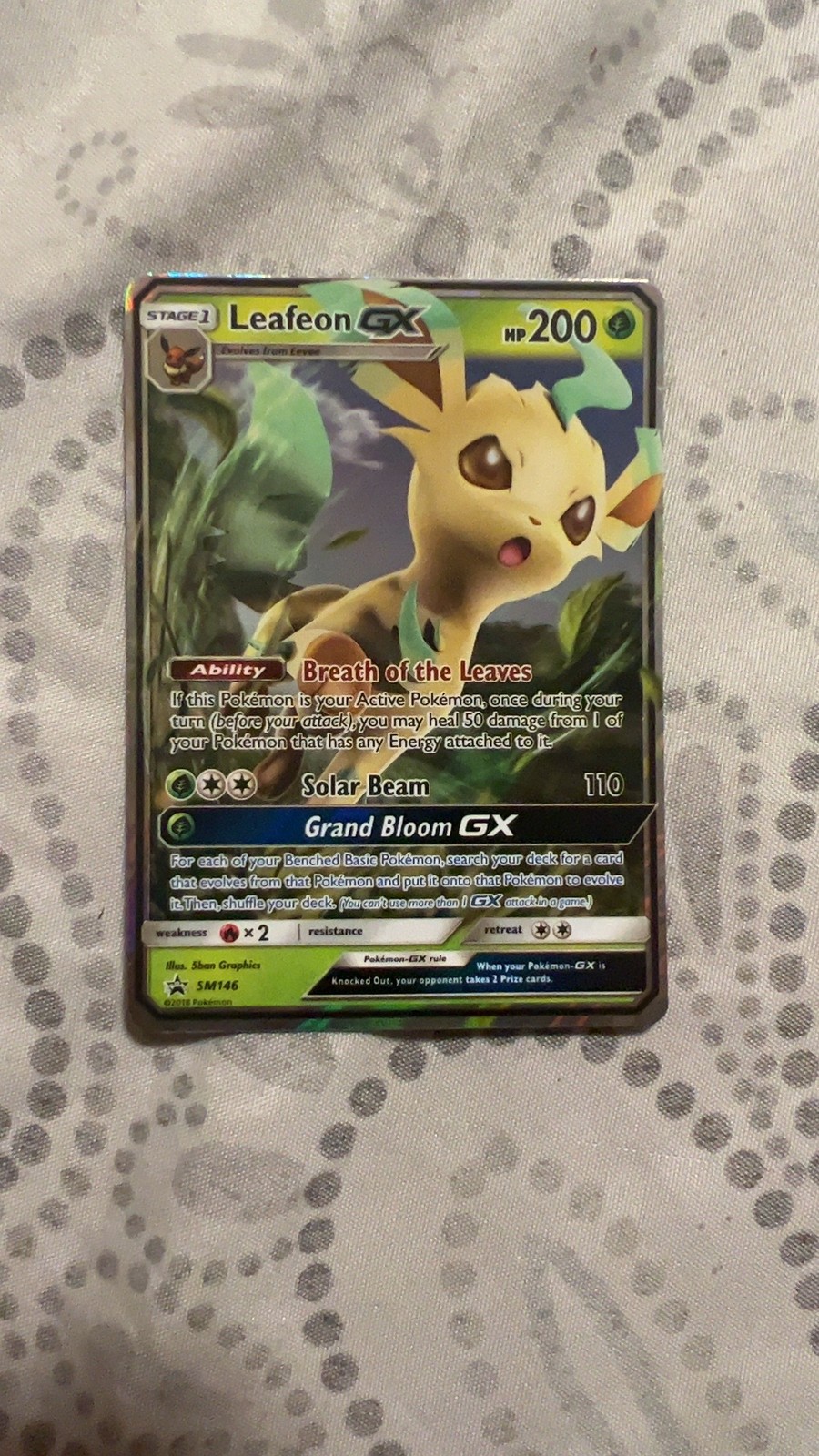 Leafeon GX SM146 Promo SM Black Star Promos Pokemon Near Mint
