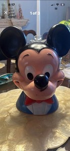 1971 Mickey Mouse Bank In Vg Condition
