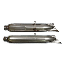 Silencieux D'Échappement Queue Acier Brute pour M72 CJ750 Ural BMW R51-R71