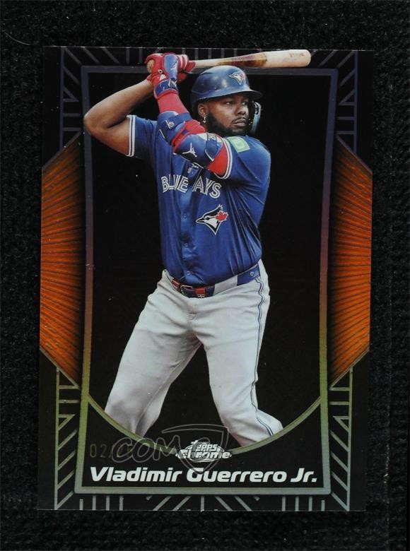 2025 Topps Chrome Shadow Etch Orange Refractor 2/25 Vladimir Guerrero Jr #SE-6