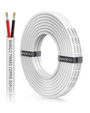NAOEVO 8 Gauge Marine Wire Duplex, 8 AWG Stranded PVC Marine Electrical Wire,...