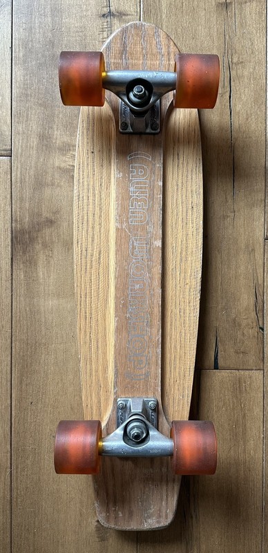 Alien Workshop Skateboard wedge tail cruiser oak old school Sims Alva Logan G&S
