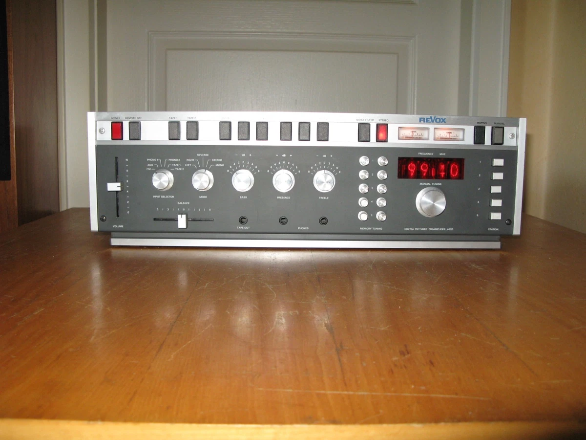 Amplificador Revox A720 + Preamplificador REVOX A722 Nixies Tubes
