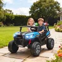 24V Electric Ride On Car 2Seater Kids Truck Remote Bluetooth Suspension Spring