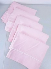 Pottery Barn Kids Twill Valances Set Of 5 Pink Blackout 18x44 Cotton READ