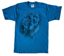 Vintage 90s Carolina Panthers T Shirt Single Stitch Pro Player Sz Medium USA