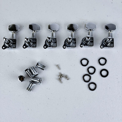 First Act Set of 6 In Line Right Hand Sealed Tuners ~ Chrome ~