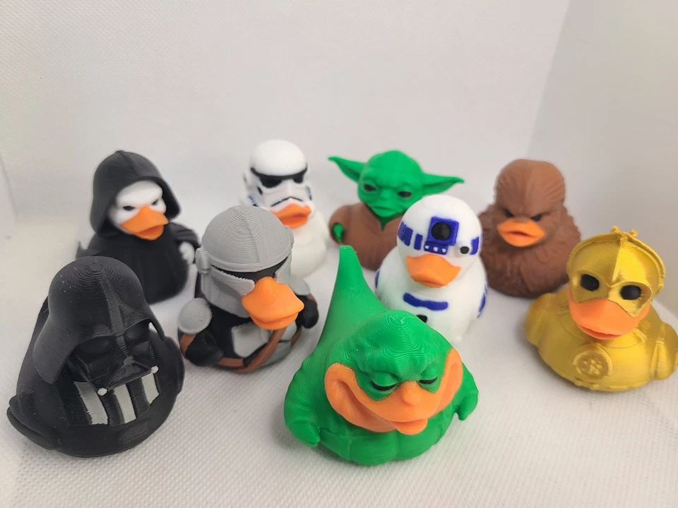 Darth Vader Pato Mini Tamaño Star Wars Mando Regalo Cumpleaños Nerd Geek Yoda Lote De 9 Foto 2 de 3