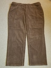 NWT Womens Pants-LANDS' END-brown stretch corduroy "Mid Rise Straight"-24W