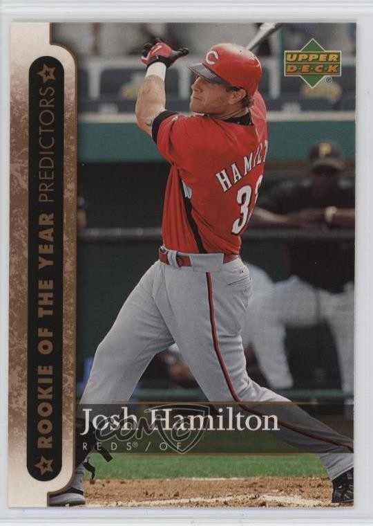 2007 Upper Deck Rookie of the Year Predictors Josh Hamilton #ROY22 0yg9
