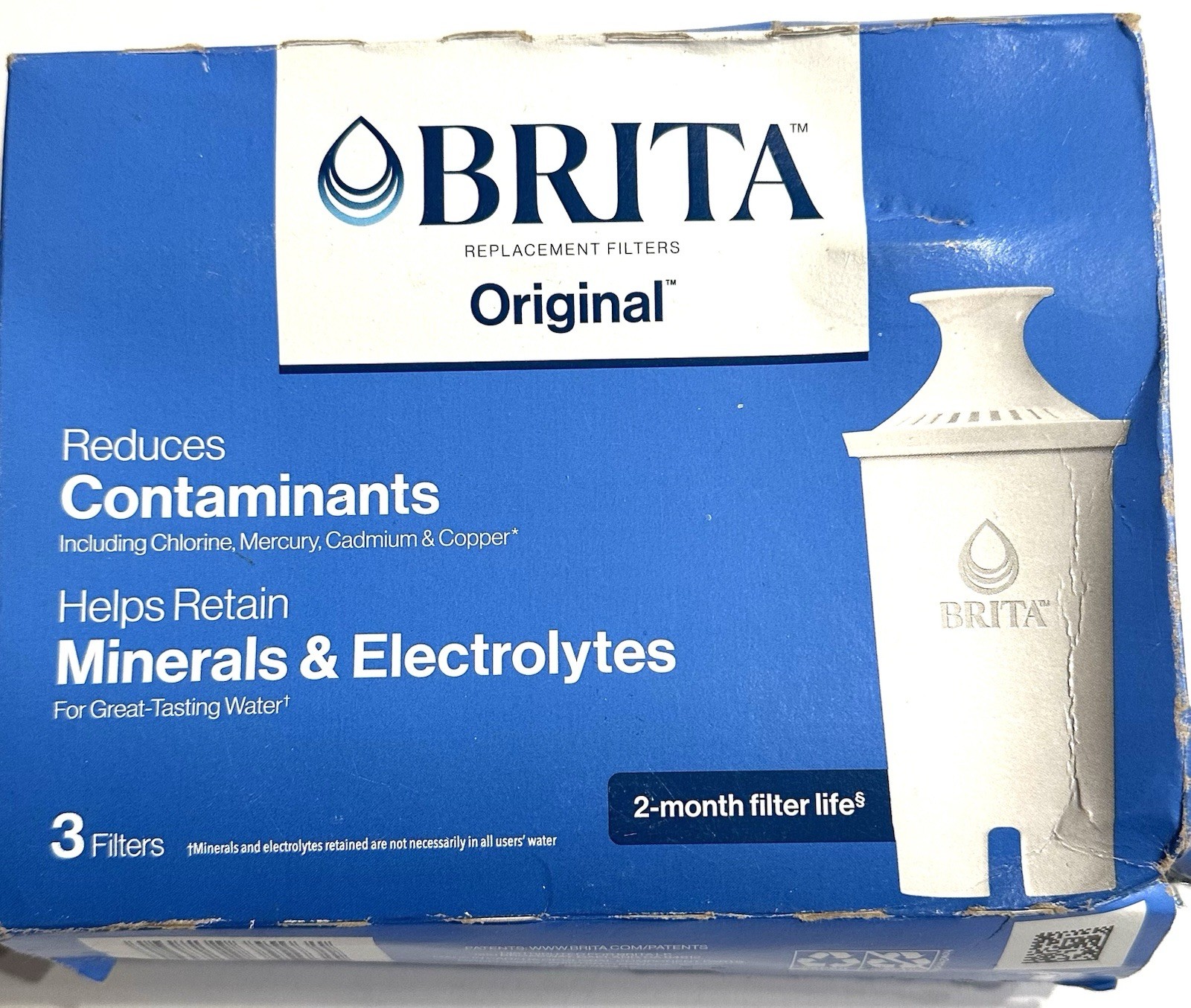 Brita 3 Pack Standard Origional Replacement Water Filters Mo