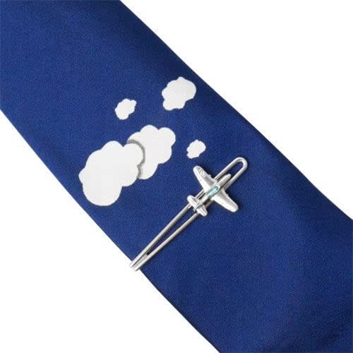 SWANK Flugzeug Krawattennadel & Wolke Krawattenset Krawattennadel Tie Bar Tie Clip nt02 - Bild 2 von 7