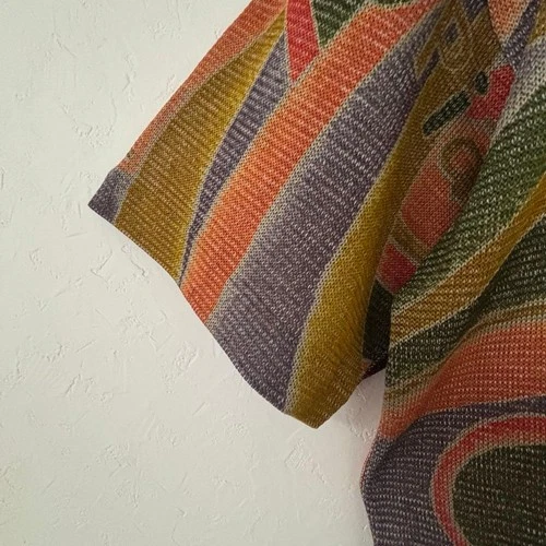 90s Vintage VESTOPIA Summer Knit Retro Art Pattern Size M image 3