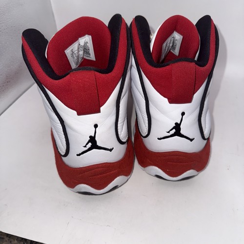 Jordan Pro Strong White Black Gym Red Men’s 9 Basketball Shoes DC8418 - Picture 4 of 12