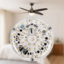 4 Inch Ceiling Fan LED Light Replacement 6000K, 18W LED Retrofit Kit