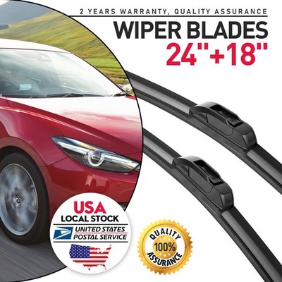 Set of 2 Windshield Wiper Blades 24''+18'' For Kia Amanti 2004-2009 Sorento 03-09