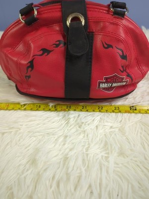 NEW Vintage 90s Y2K Harley Davidson Motorcyles Red Flames Mini 