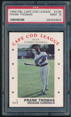 1988 CAPE COD LEAGUE ORLEANS CARDINALS Frank Thomas PSA 9 XRC