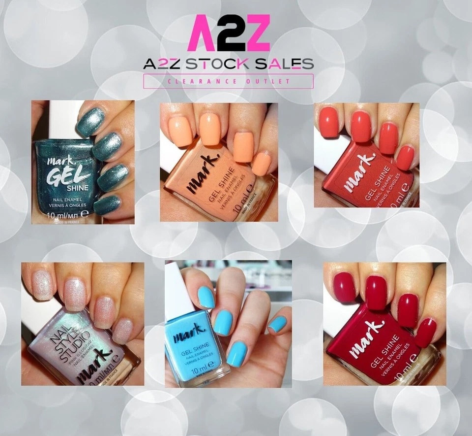 Avon Mark Gel Shine & Style Studio Nail Enamel / Polish 10ml Various Shades