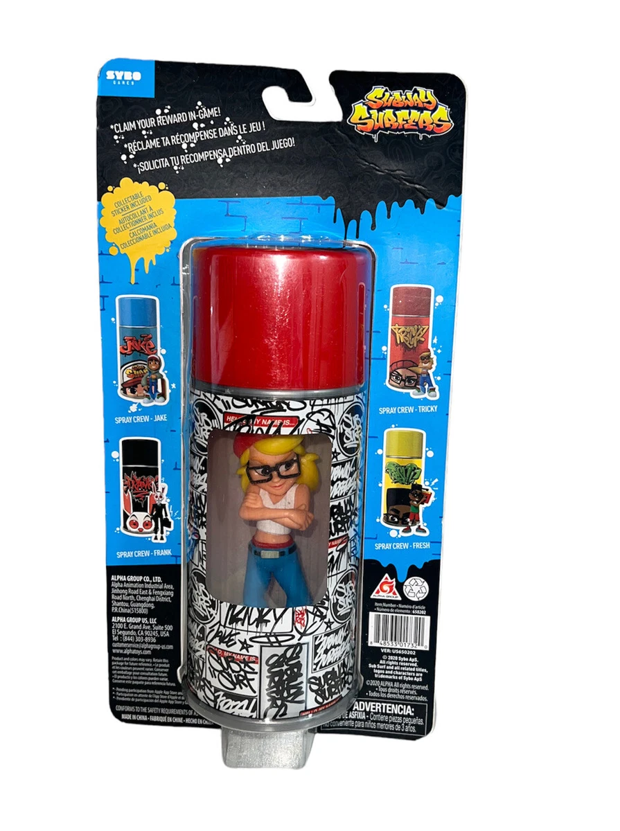 Subway Surfers Toy Mobile Game Train Surf Spray Paint Can Tricky Action  Figure