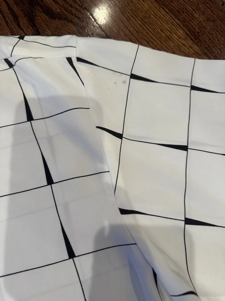 Camisa Manzini Para Hombre Grande Abotonada Manga Larga Patrón Blanco Ver Fotos Foto 3 de 4