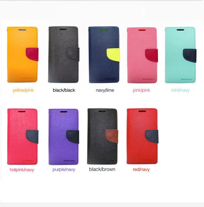 FUNDA BILLETERA CUERO MERCURIO ABATIBLE IPHONE 6 4.7"/PLUS 5.5"/(NOTA 4 SP GRATIS) Foto 2 de 2