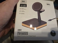 Anker Powerwave 4-in-1 Wireless Charging Station for Apple Watch iPhone - Black