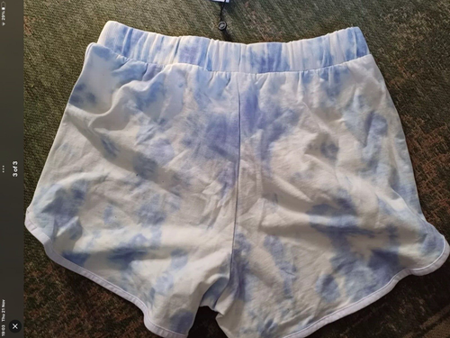 BNT Girls M&Co Kylie 100% Cotton Blue White Tie Dye Shorts Age 15 170cm - Foto 24 di 24