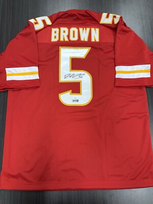 Marquise Hollywood Brown Signed Kansas City Chiefs Custom Jersey