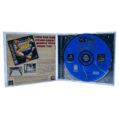 WCW NWO Thunder Sony Playstation 1 PS1 CIB Complete Tested w
