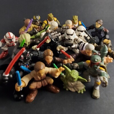 Lot of 21 Hasbro Star Wars Galactic Heroes: Mandalorian Boba