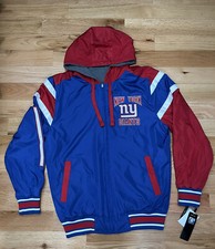 G-III New York Giants Blue Reversible Logo Hooded Coat Jacket Men's Size XL NEW