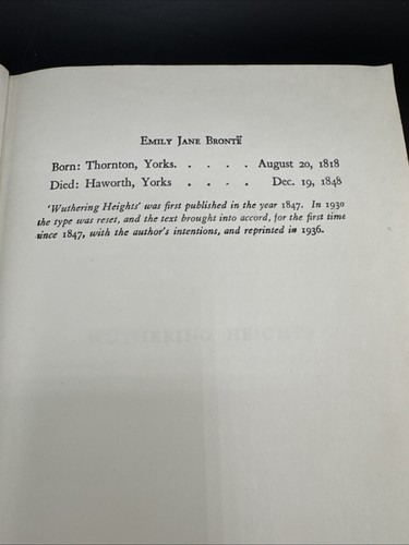 1936 Edition of Wuthering Heights - Picture 6 of 10